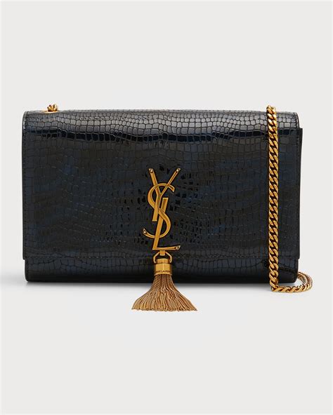 yves saint laurent tassel bag|KATE SMALL TASSEL IN CROCODILE.